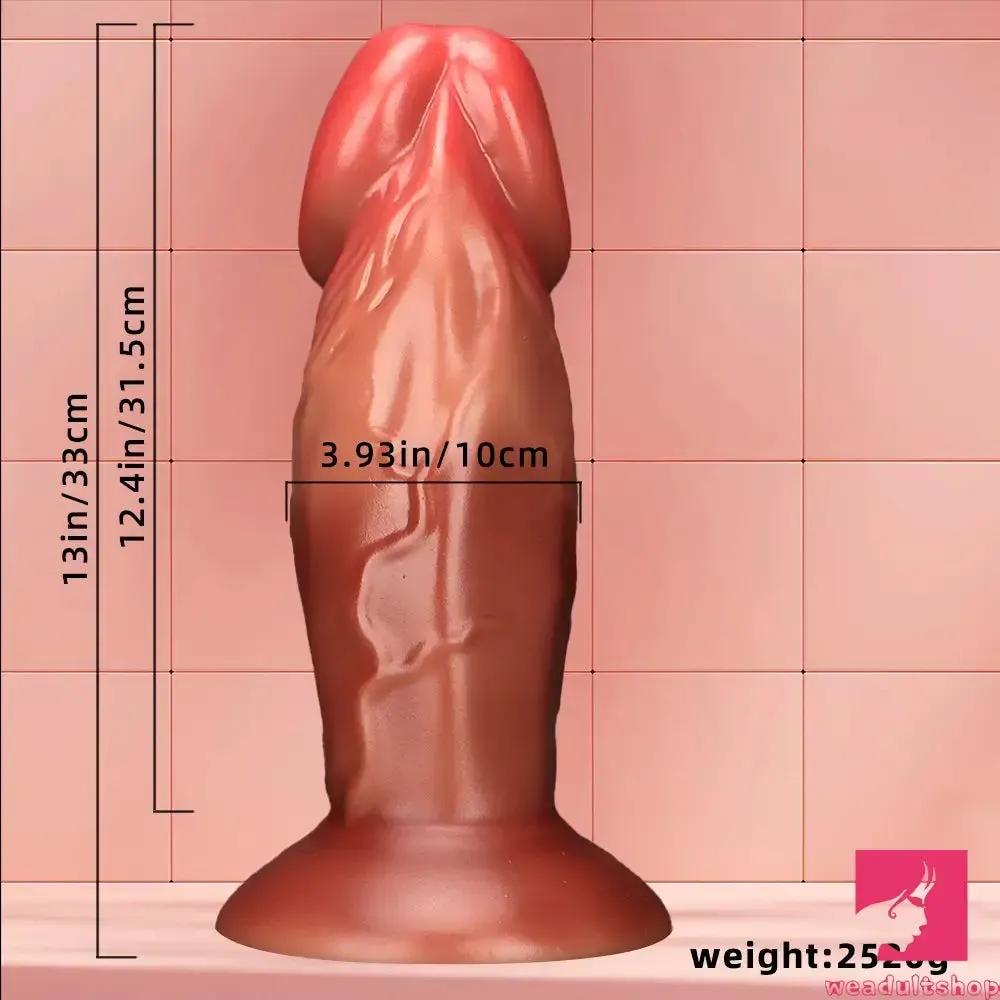 13in Real Looking Super Long Big Thick Silicone Soft Dildo For Men