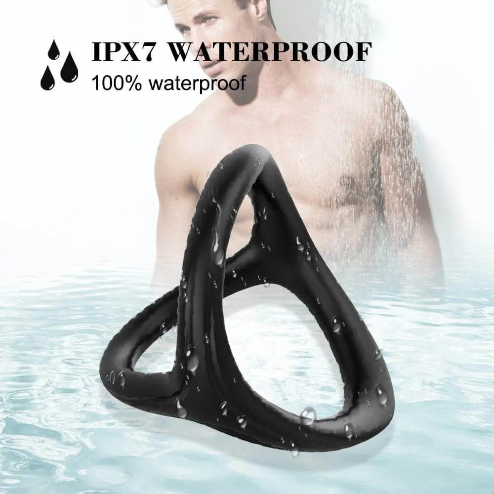 3IN1 Soft Silicone Penis Ring Ball Stretcher For Men