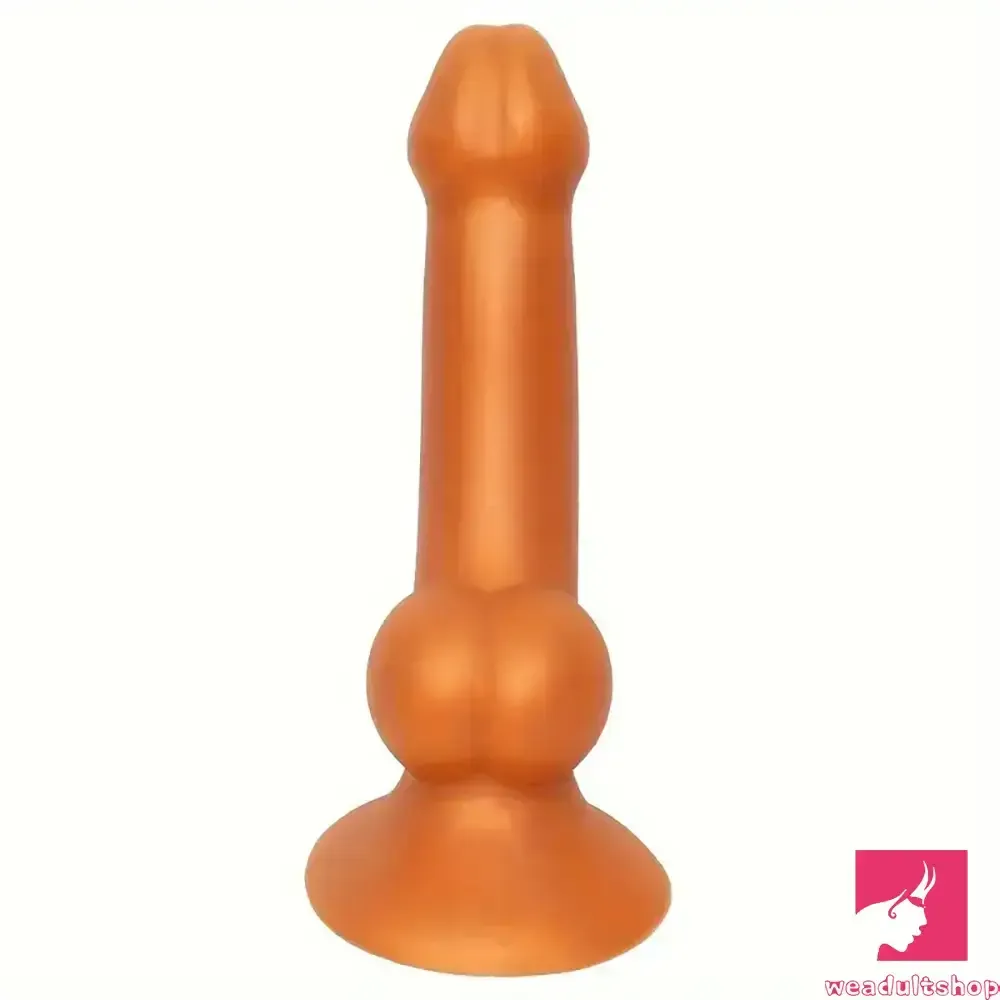 6.88in Lifelike Thick Silicone Soft Dog Penis Dildo For Anal Expansion