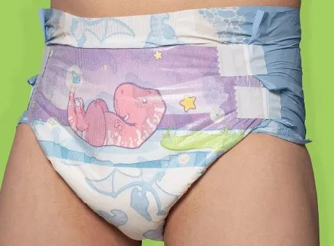 ABU DinoRawrZ Adult Diaper (10 Diapers) Full Pack