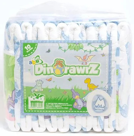 ABU DinoRawrZ Adult Diaper (10 Diapers) Full Pack
