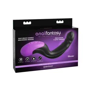 Anal Fantasy Elite Collection Rechargeable Silicone Hyper-Pulse P-Spot Massager Black