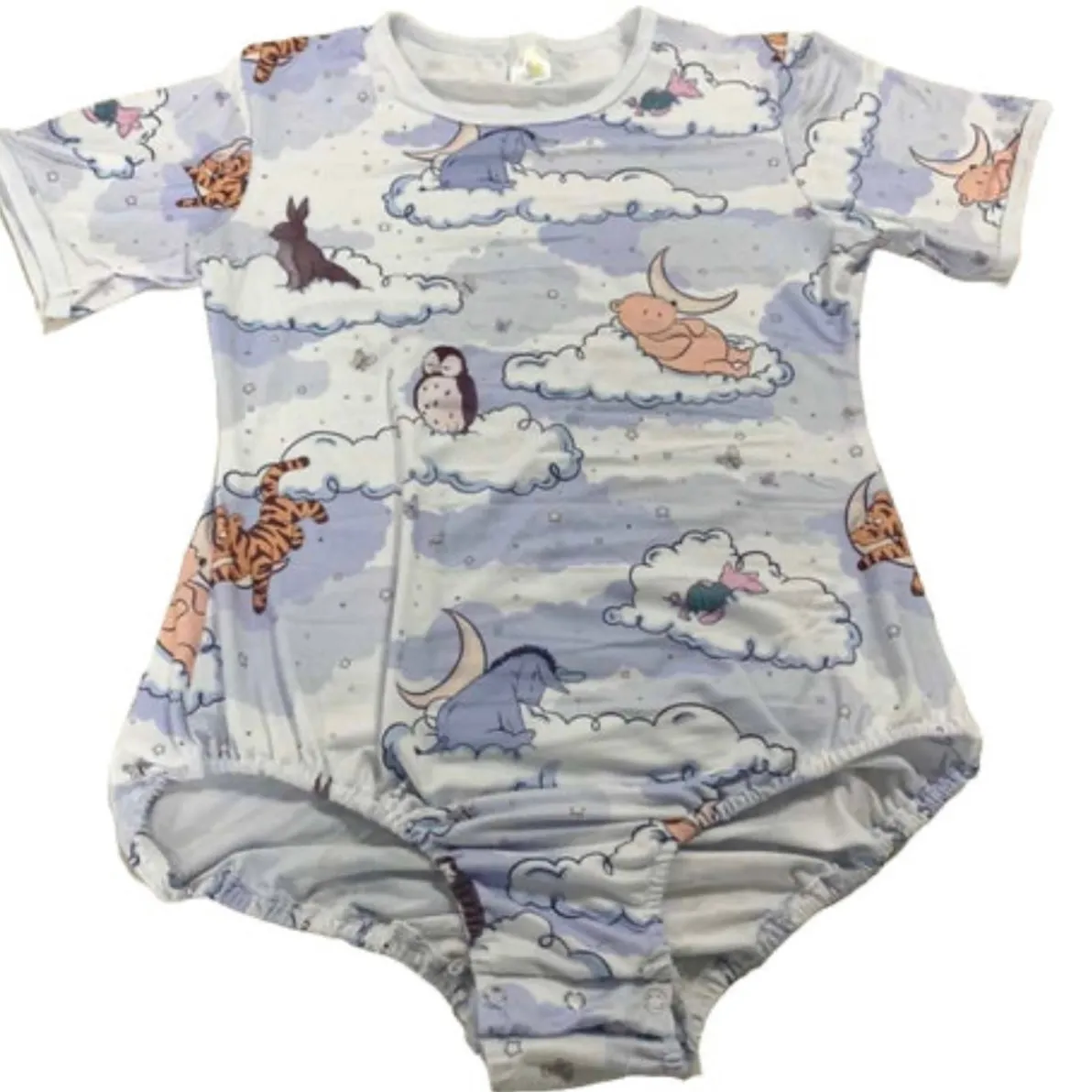 Blue Good Night Bear Bodysuit