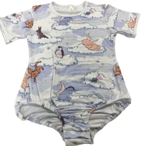 Blue Good Night Bear Bodysuit