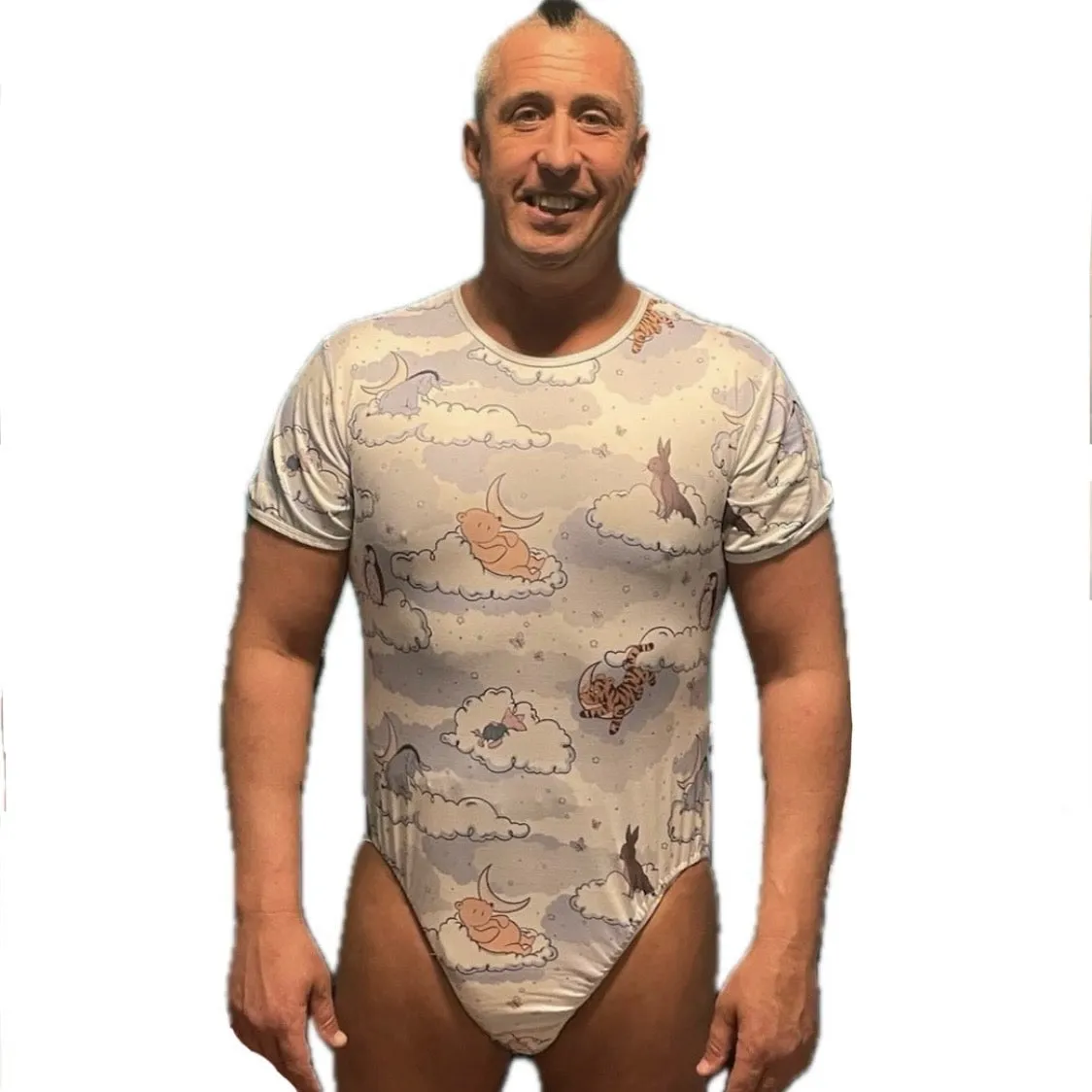 Blue Good Night Bear Bodysuit