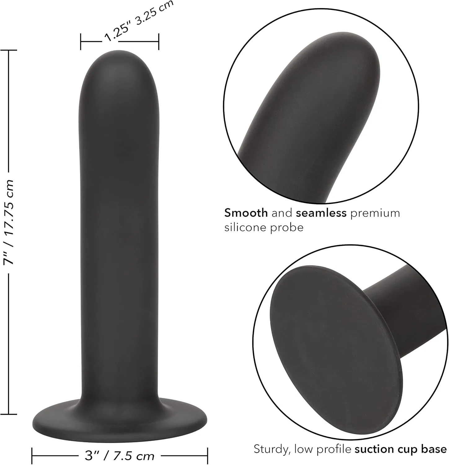Boundless 7/17.75cm Smooth Silicone Dildo