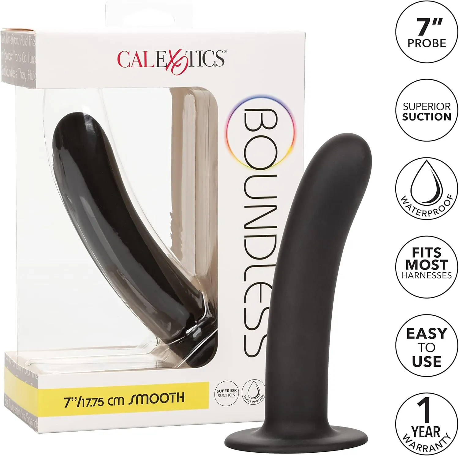 Boundless 7/17.75cm Smooth Silicone Dildo