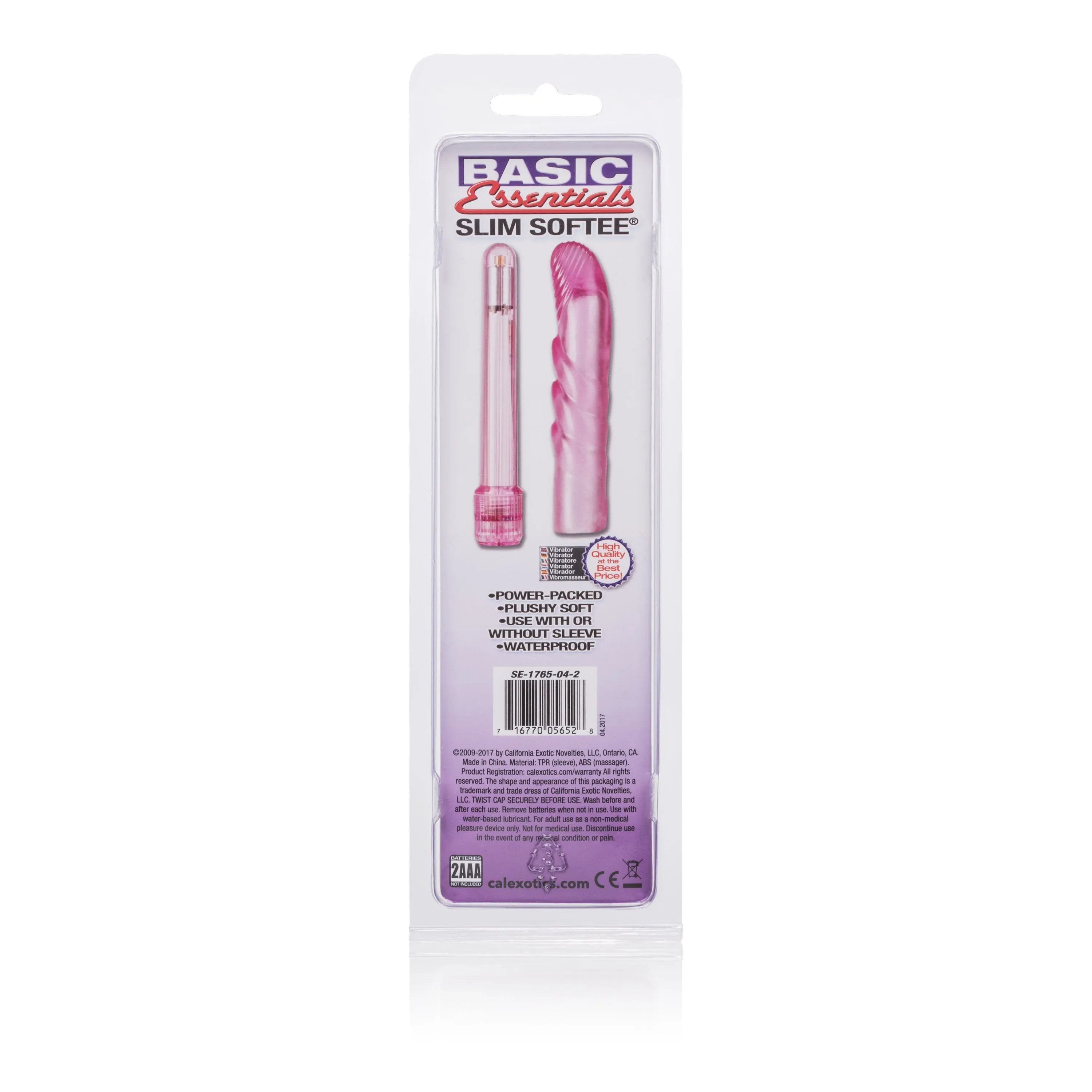 California Exotics - Basic Essentials Slim Softee G Spot Vibrator (Pink)