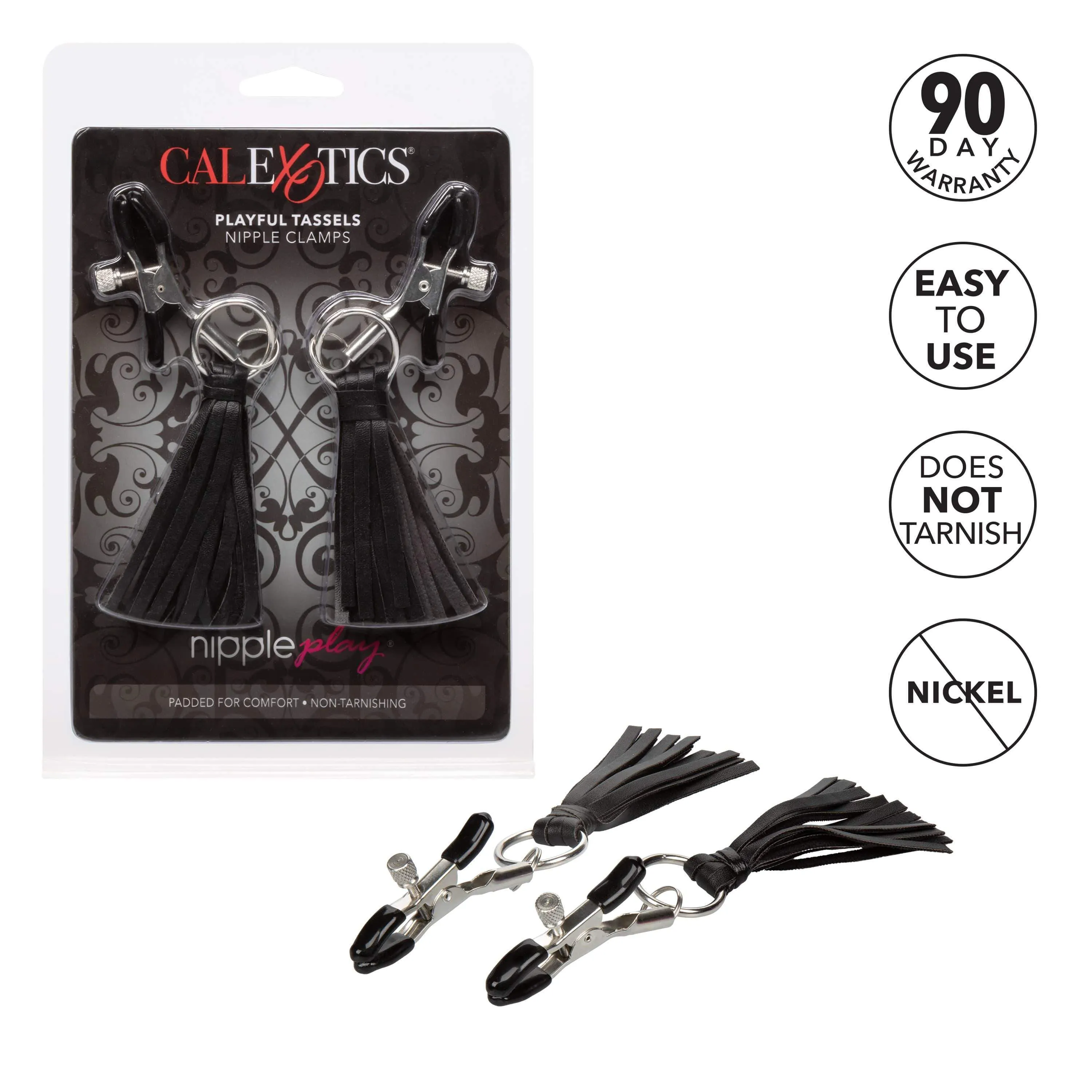 California Exotics - Nipple Play Playful Tassels Nipple Clamps