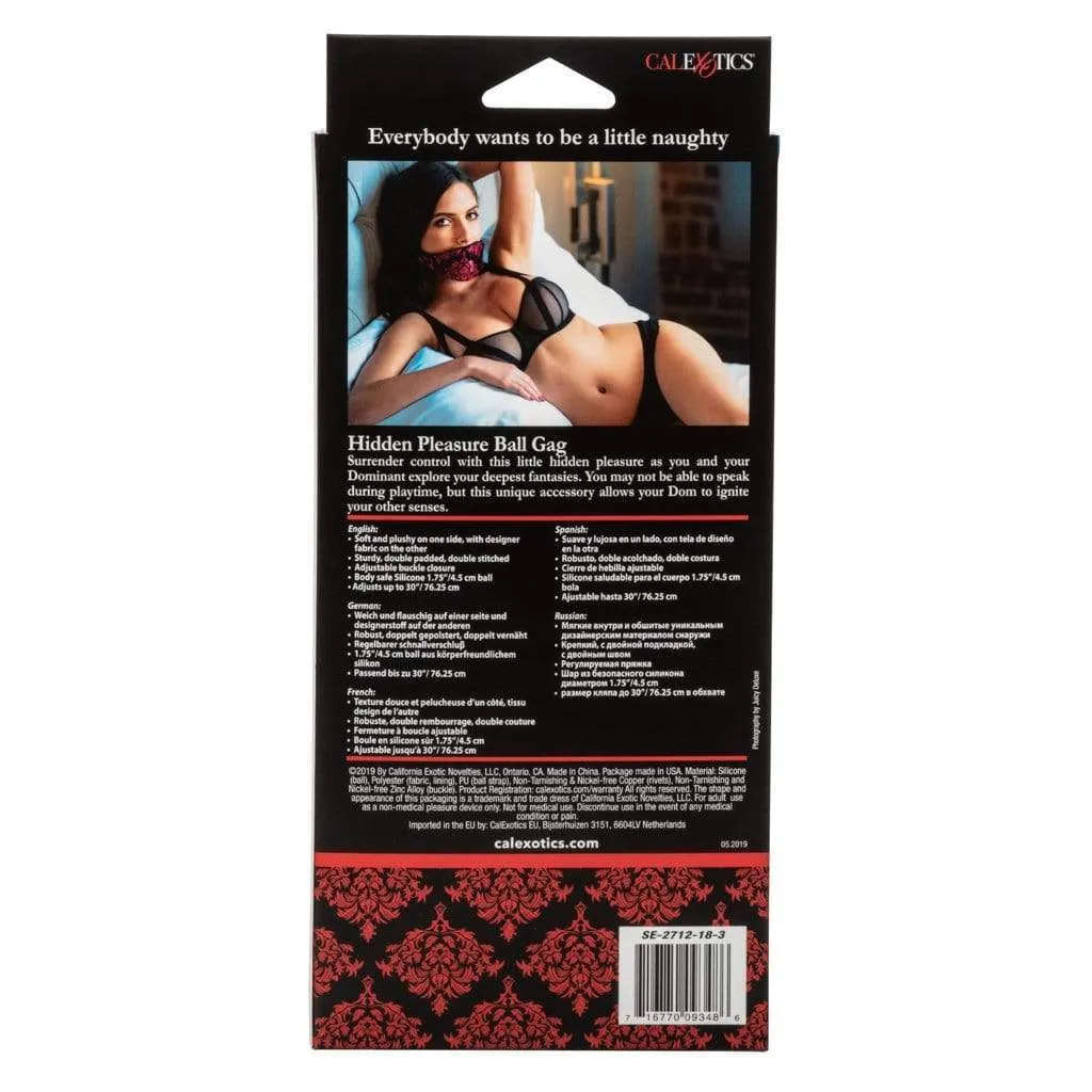 California Exotics - Scandal Hidden Pleasure Ball Gag (Red)