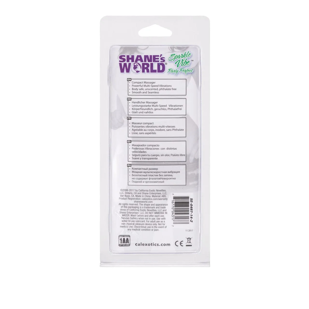 California Exotics - Shane's World Sparkle Vibes Bullet Vibrator