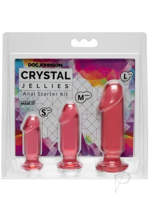 Crystal Jellies Anal Starter Kit Pink