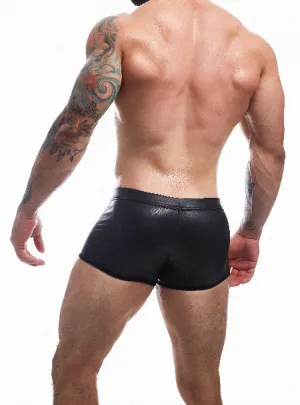 CUT FOR MEN PEEKABOO MINI PANTS MEDIUM BLACK