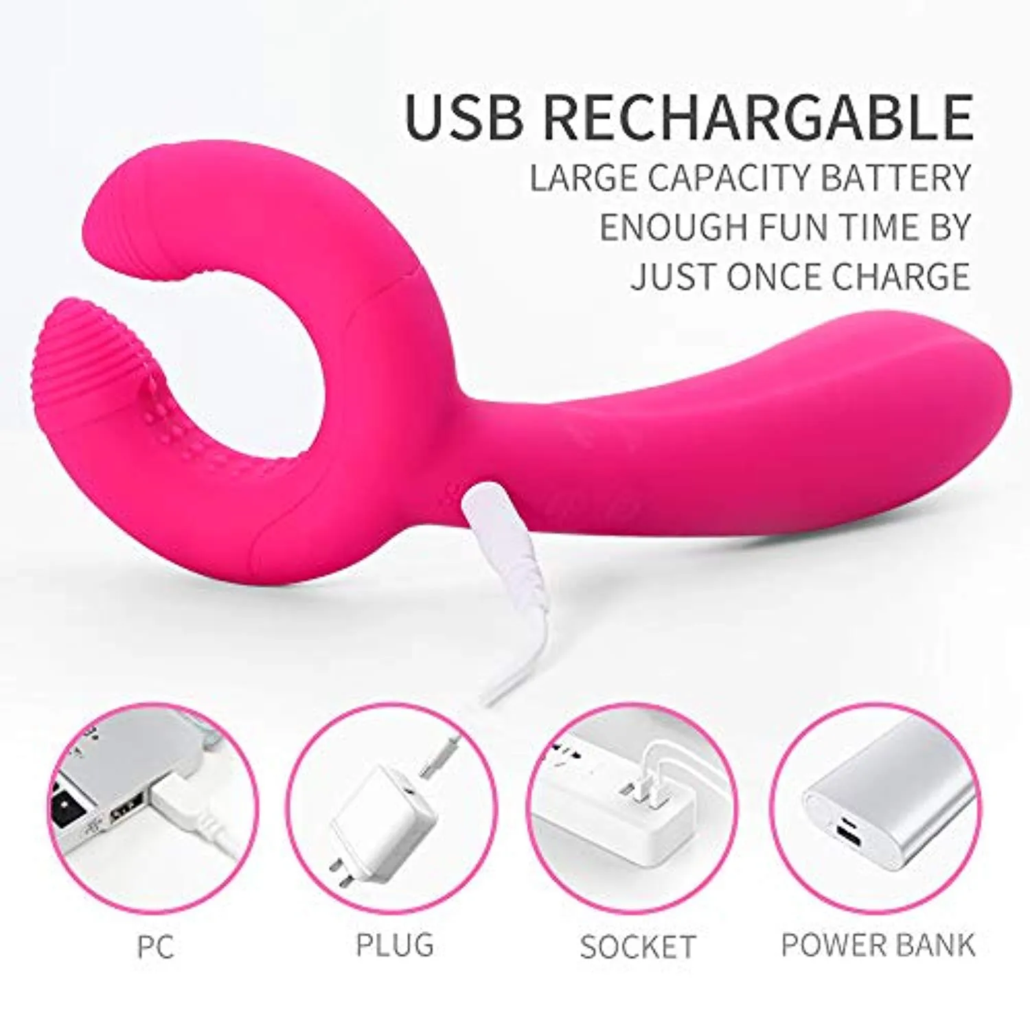 Double Head Vibrator G-Spot Dildo Vibrator