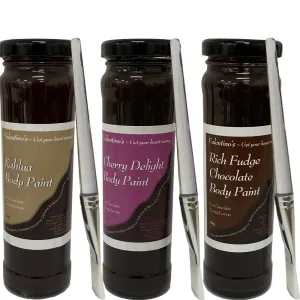 Edible Valentino's Cherry Fudge Kahlua Chocolate Body Paint Oral Sex Lube Kiss