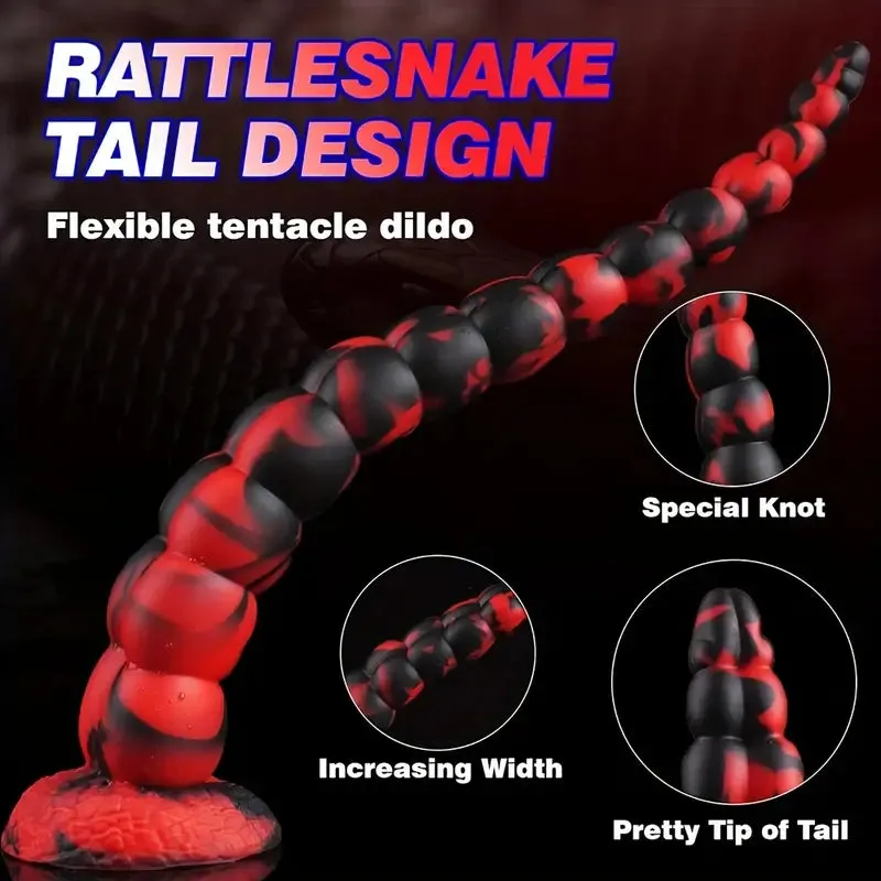 Extra Long Soft Butt Plug Flexible Safe Silicone Anal Butt Dilator