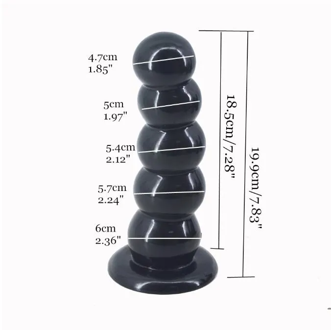 FAAK Big Vegetarian Gelatin Butt Plug Prostate Massager Large Dildo