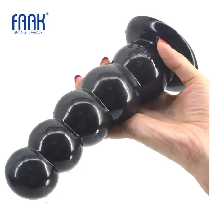 FAAK Big Vegetarian Gelatin Butt Plug Prostate Massager Large Dildo