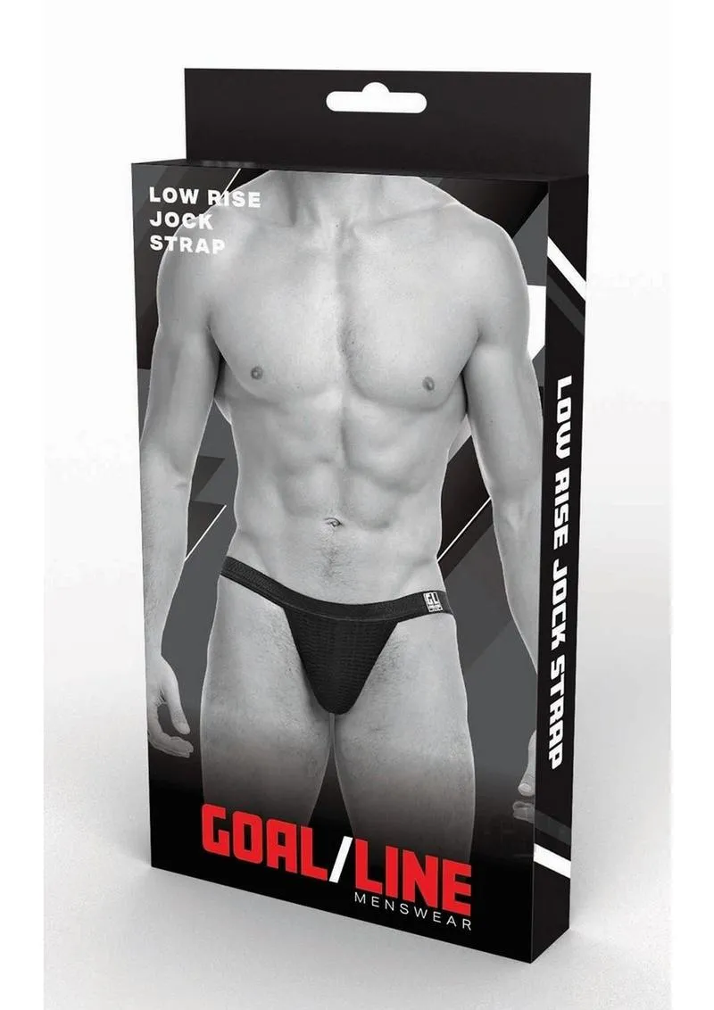 Goal Line Low Rise Jockstrap L/xl Blk