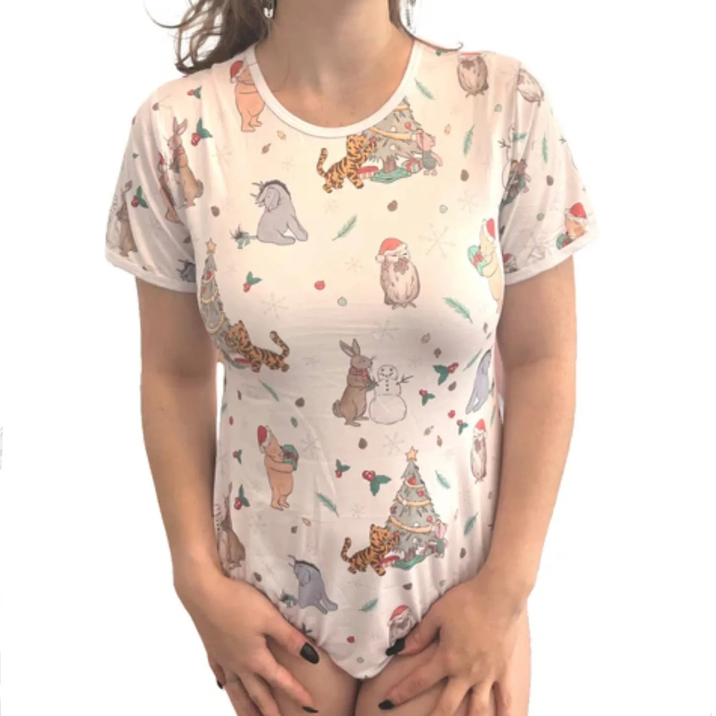 Happy Holidays Christmas Little Bear Bodysuit