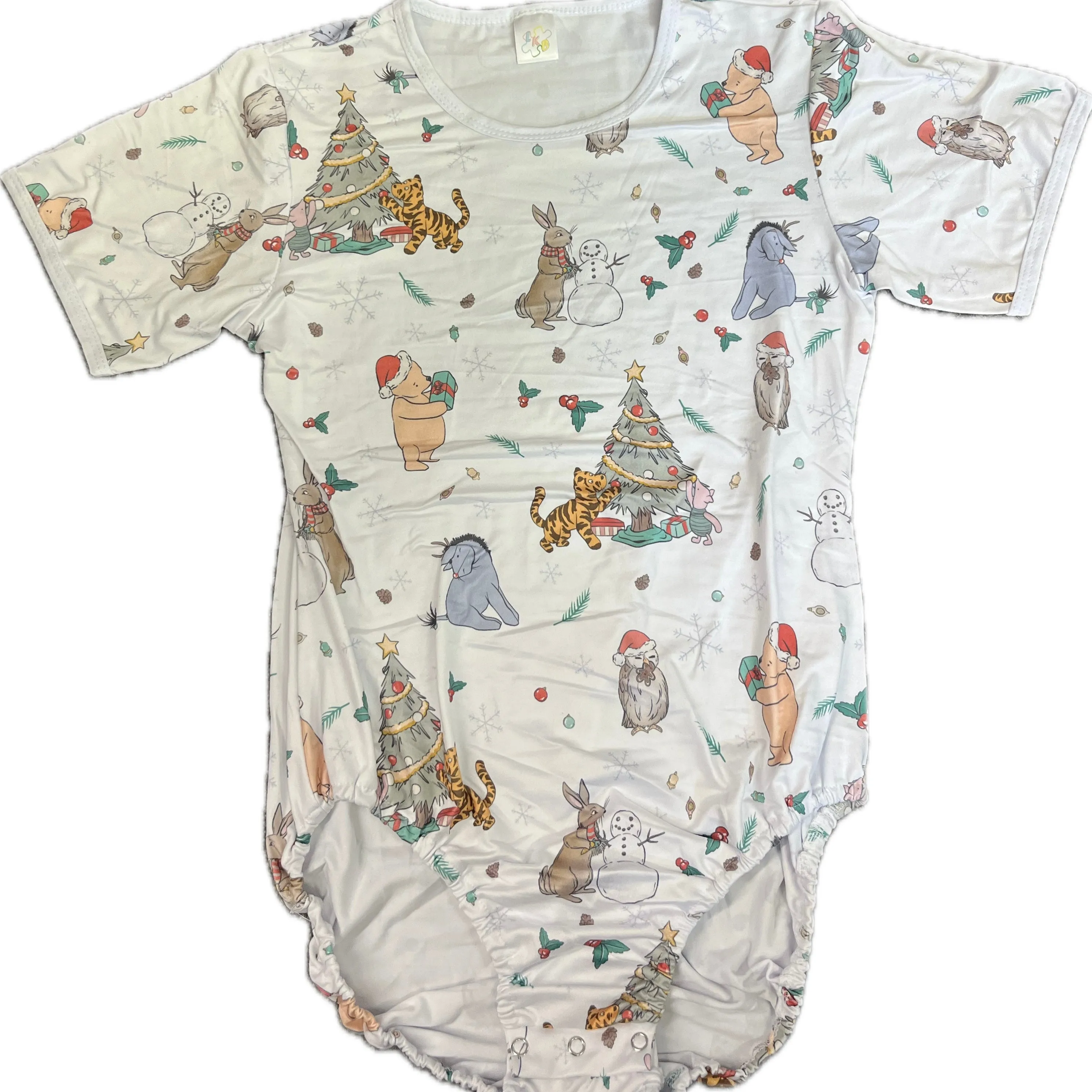 Happy Holidays Christmas Little Bear Bodysuit