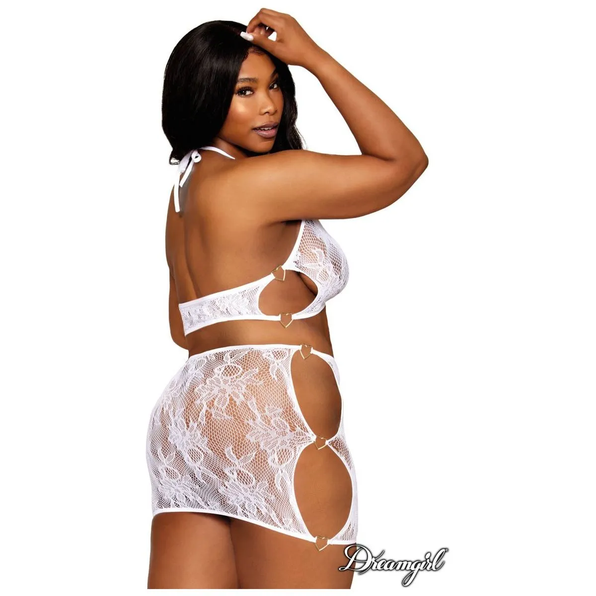 Heart Ring Lace Top & Bottom by Dreamgirl