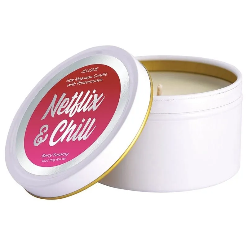 Jelique Netflix & Chill Berry Yummy Massage Candle