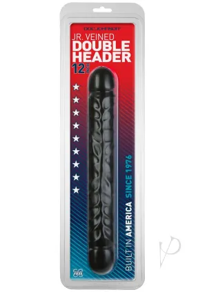 Jr Veined Double Header Black 12