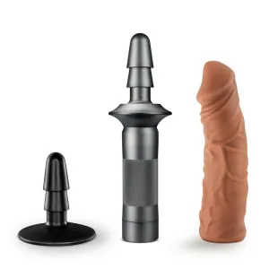 Lock On - Karbonite Dildo And Handle - Mocha