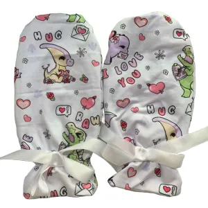 Love Dinosaur Adult Mittens