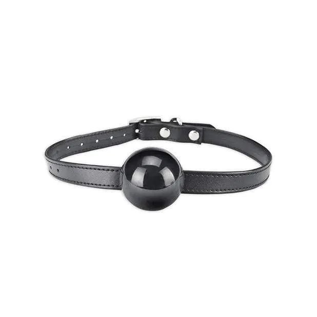 Lux Fetish - Silicone Ball Gag (Black)