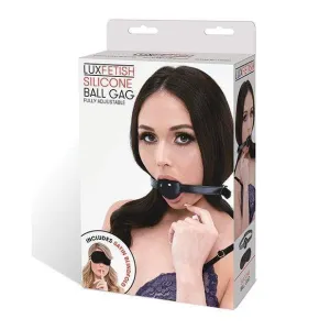 Lux Fetish - Silicone Ball Gag (Black)