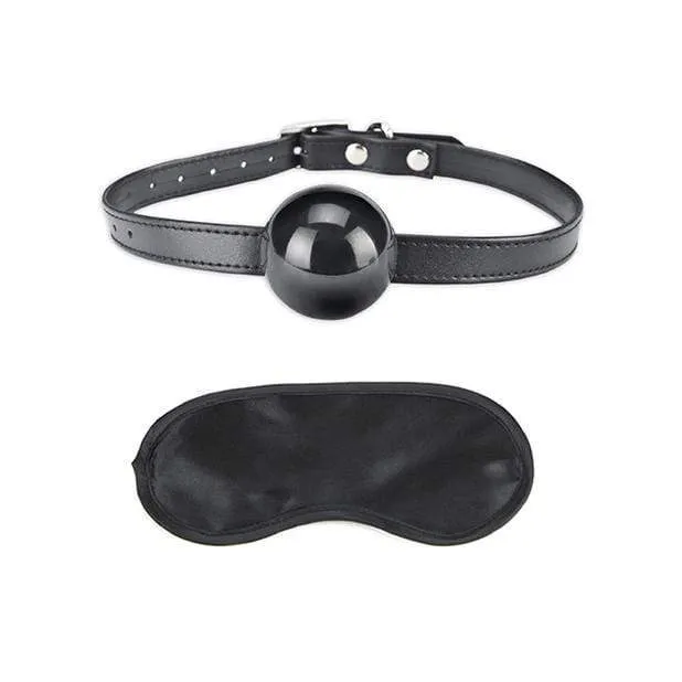 Lux Fetish - Silicone Ball Gag (Black)