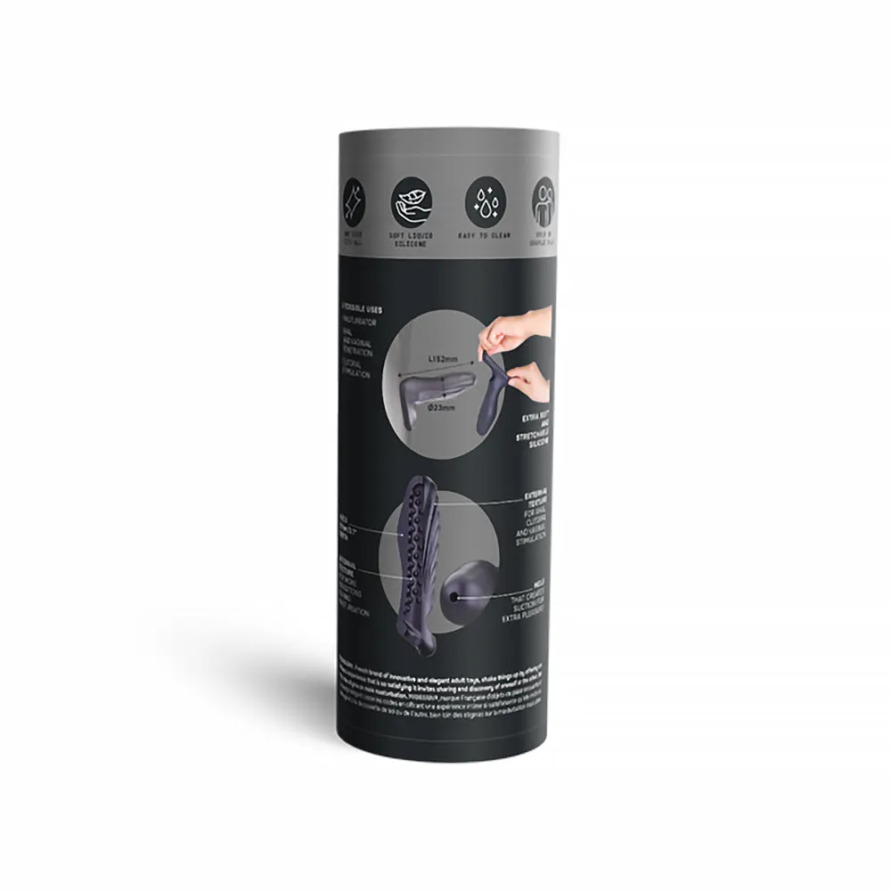 MAN WAN Ryzer Penis Extender and Soft Masturbating Sleeve Black Plum