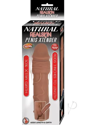 Natural Realskin Penis Xtender Brown