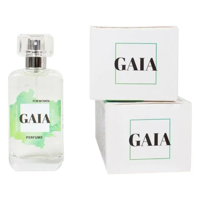 Parfum cu feromoni SECRET PLAY GAIA. cu note de citrice. fructul pasiunii și lăcrămioare. pentru femei. verde. 50 ml