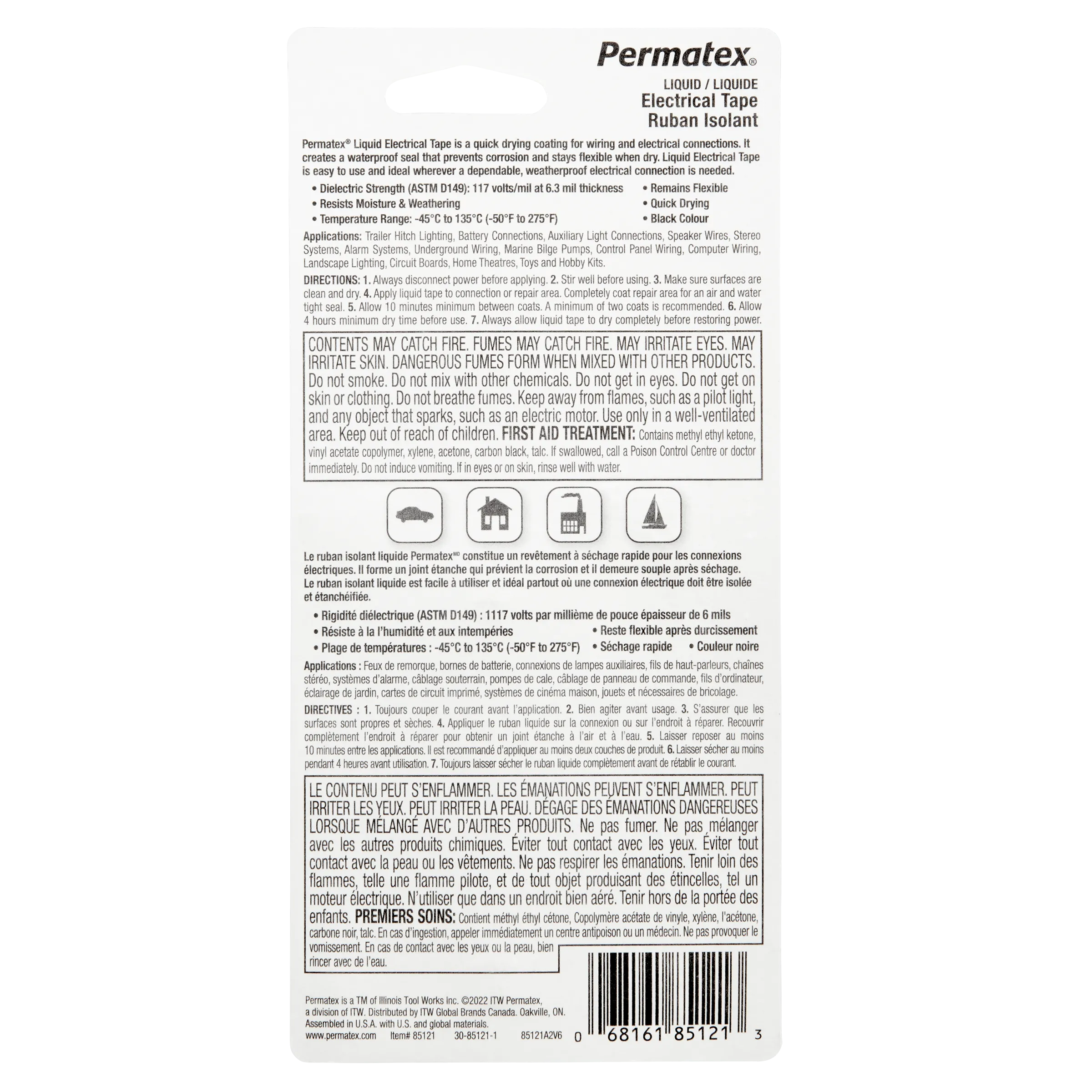 Permatex® Liquid Electrical Tape, 118mL Bottle