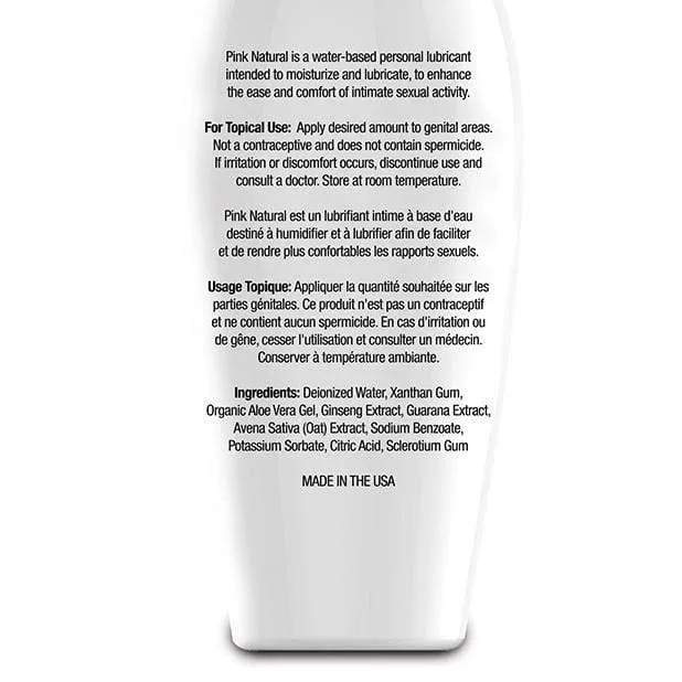 Pink - Natural Water Based Lubricant for Women