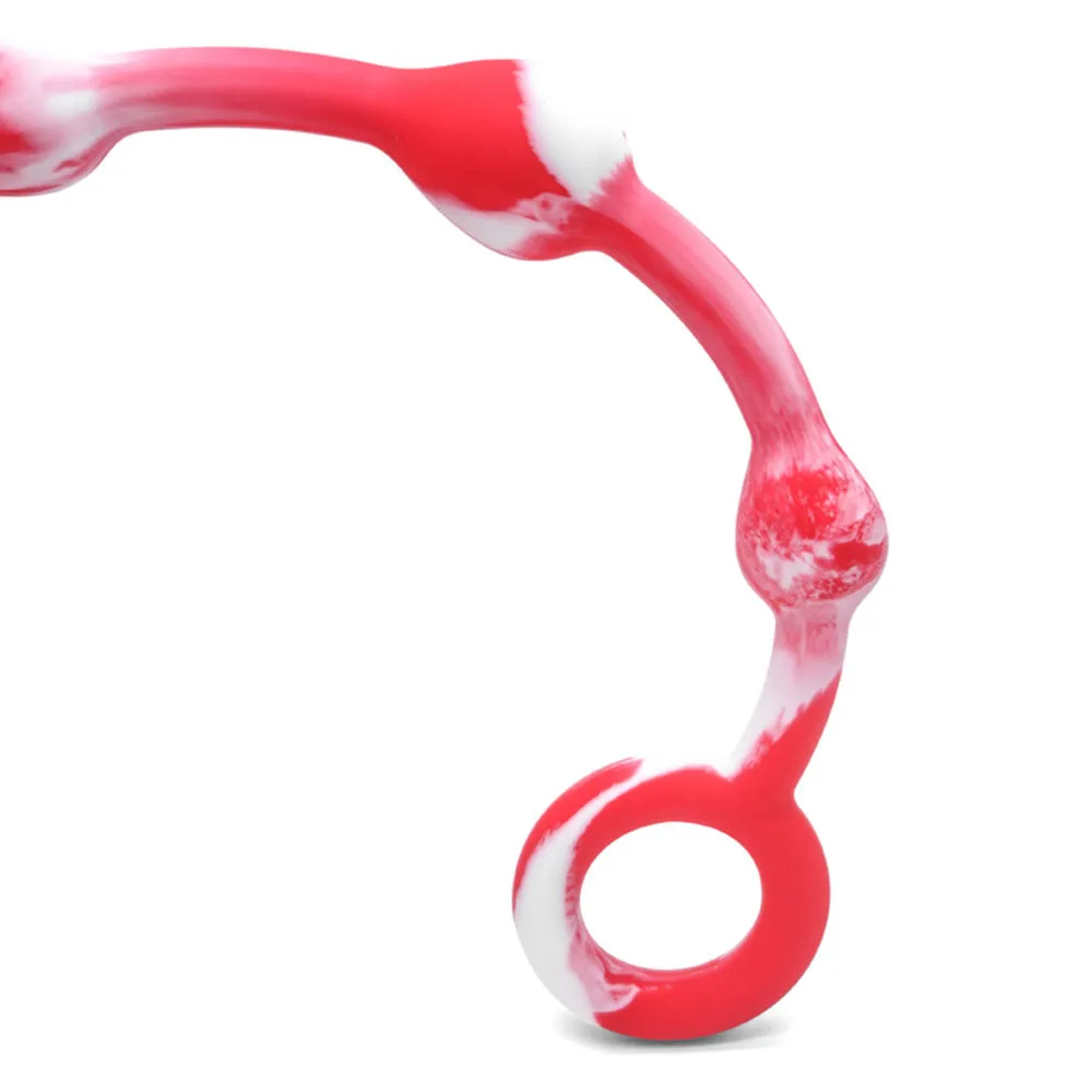 Pull Beads G-spot Back Court Stimualtion Long Anal Plug For Women Gay