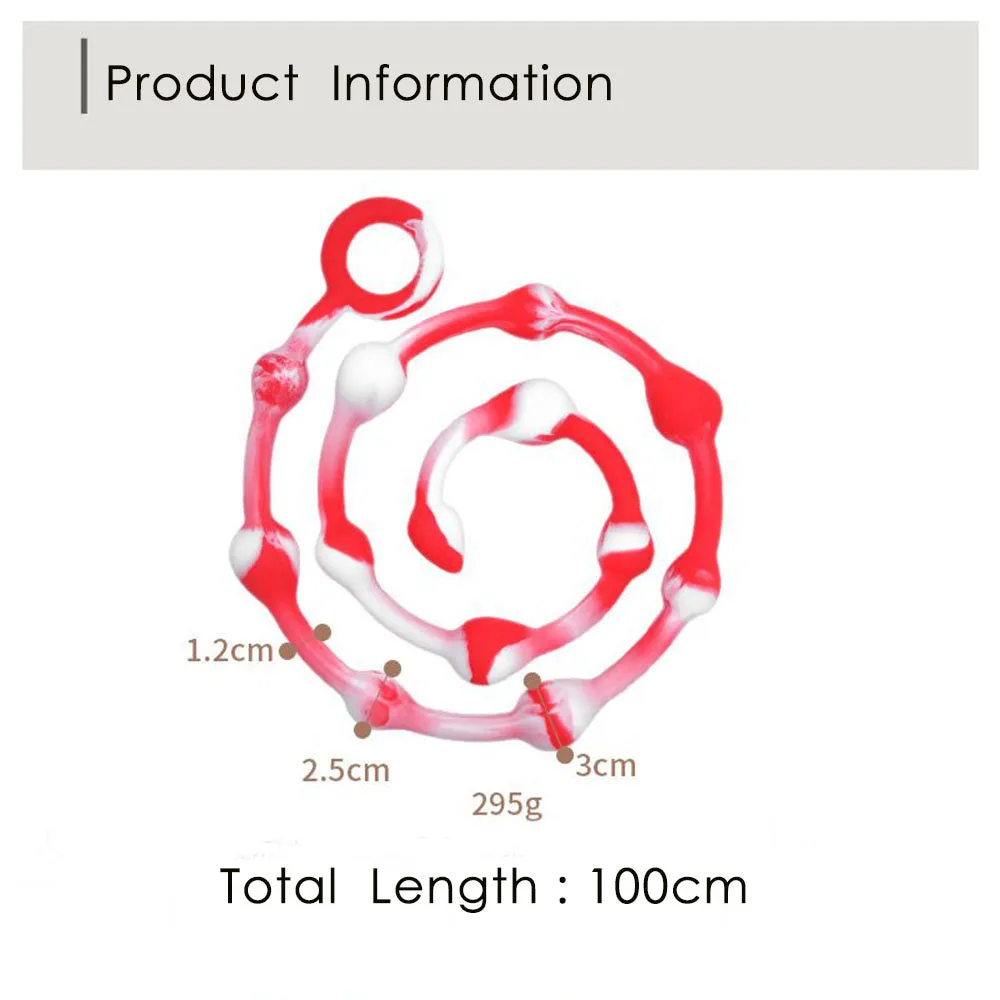 Pull Beads G-spot Back Court Stimualtion Long Anal Plug For Women Gay