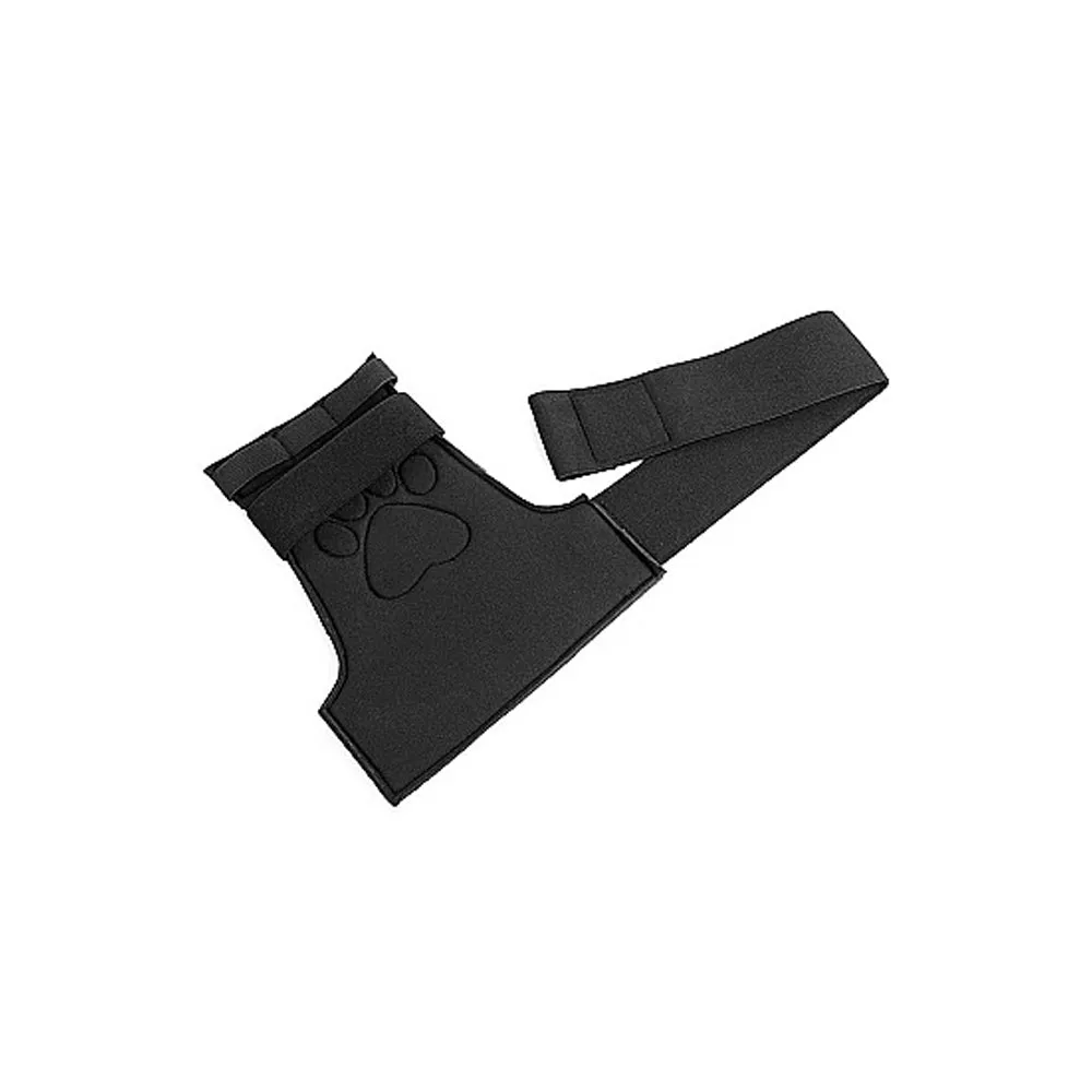 Puppy Play Neoprene Puppy Paw Gloves Red
