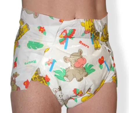 Rearz Mega Safari 1 Pack Adult Diaper (12 Diapers) Full Pack