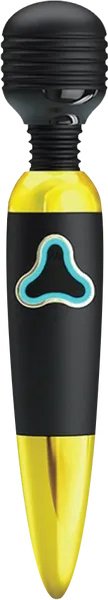 Rechargable Body Wand (Jewel) - Black & Gold