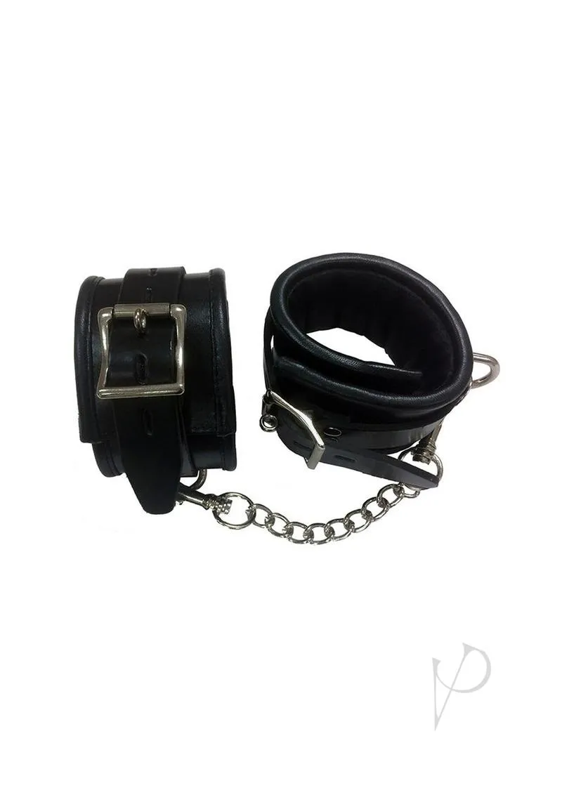 Rouge Padded Wrist Cuffs Black