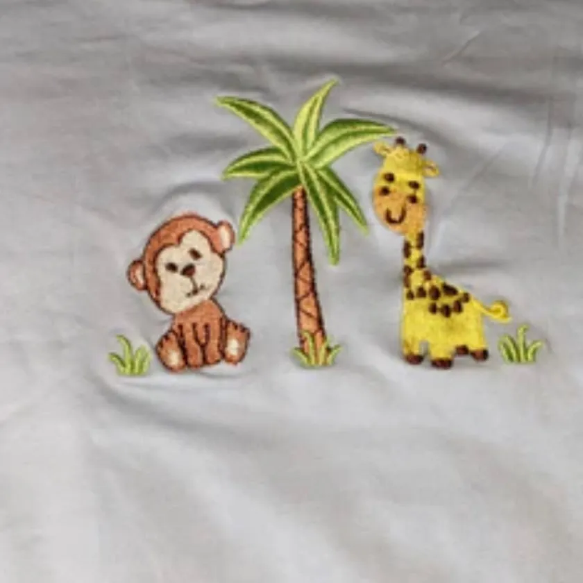 Safari Jungle Animals Cotton Bodysuit