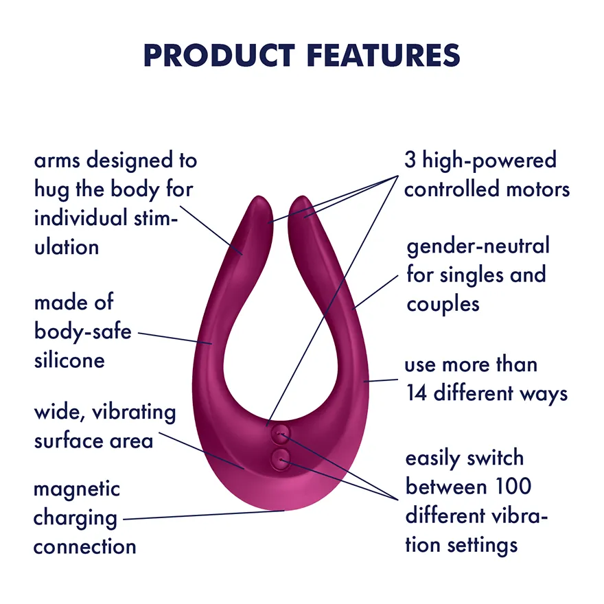 Satisfyer - Endless Joy Partner Multifun 2 Couples Vibrator