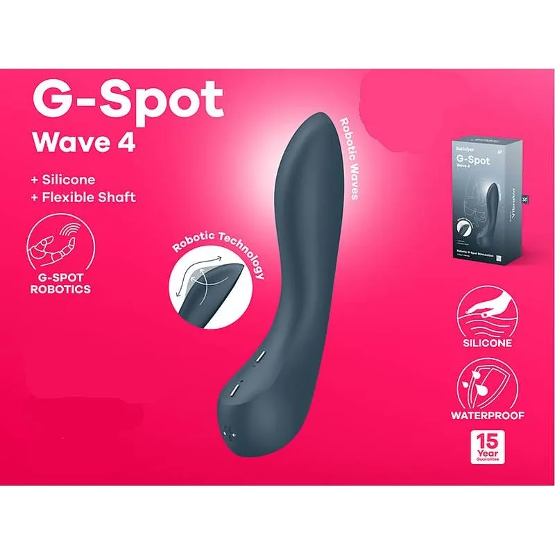 Satisfyer G-Spot Wave 4 Robotic Tech Spiral Waves Vibrator Rechargeable