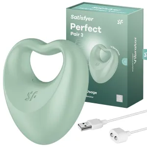 Satisfyer Perfect Pair 3 2-in-1 Finger Vibrator   Cock Ring Couples Sex Toy