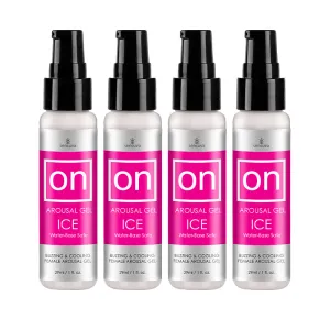 Sensuva ON Ice Arousal Gel 4-Pack 1 oz.