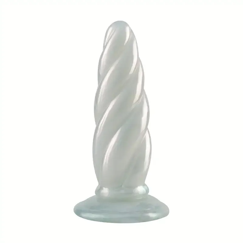 Spiral Penis Spiral Dildo Penis Big Butt Plug Soft Silicone Anal Plug